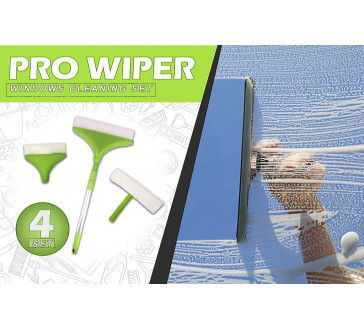 Jedinečný Čistič okien Pro Wiper 4-dielny, teleskopický